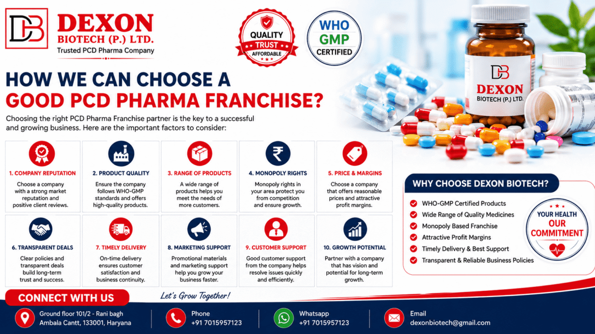 How to Choose a Good PCD Pharma Franchise Company in India