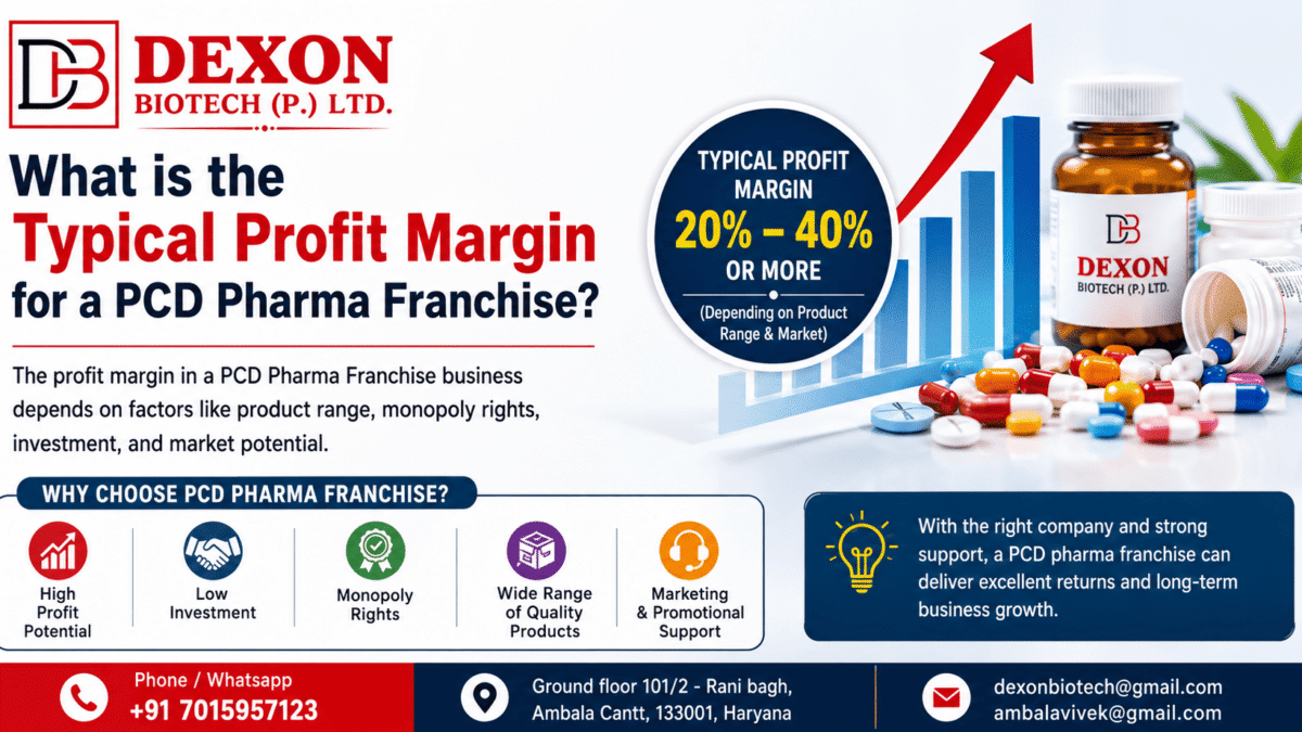 What Is the Typical Profit Margin for a PCD Pharma Franchise